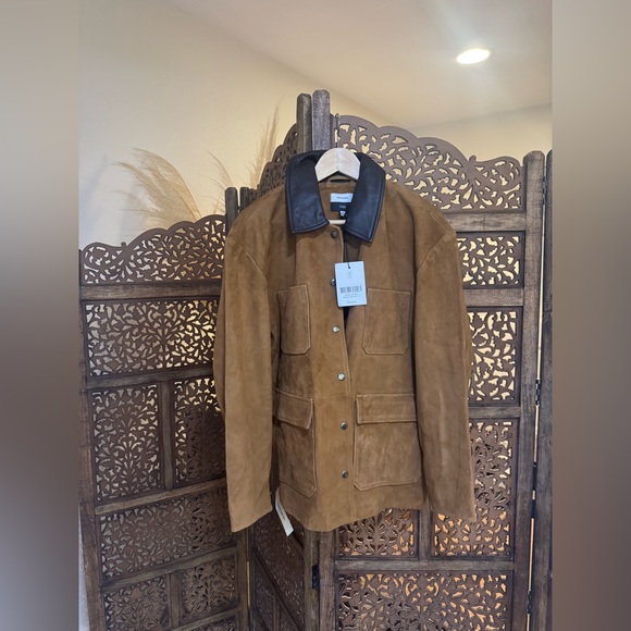 NEW NWT Reformation Veda Scottie Suede Jacket - Picture 4 of 6